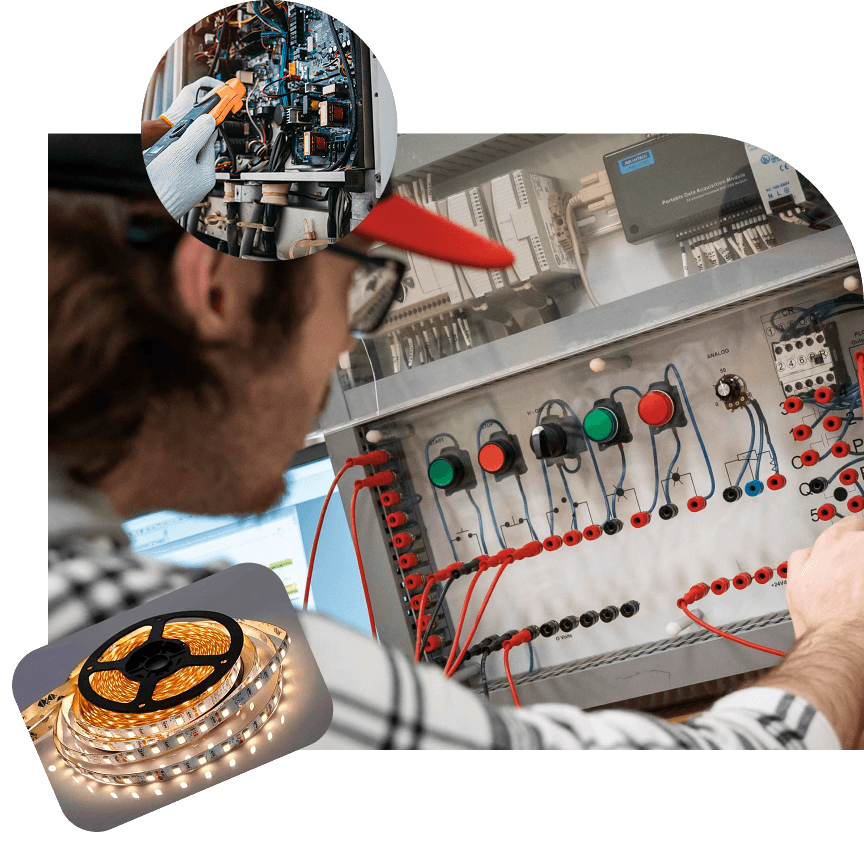 Electricians at work