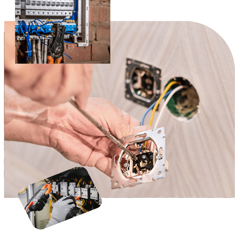 Electricians at work